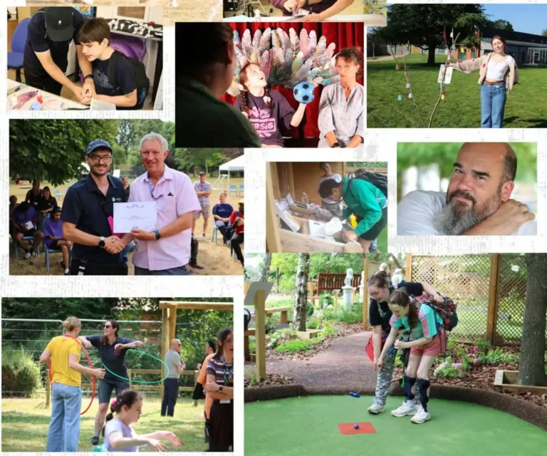 A photo collage of candid moments from the summer term at Loddon, including cooking, music, art, Sports Day, gardening and crazy golf